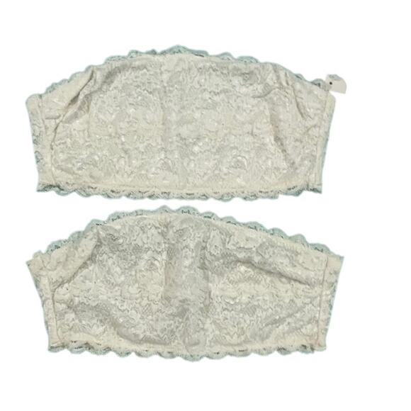 Cosabella (2) women's bandeau bras w/white lace overlay. - Picture 1 of 7